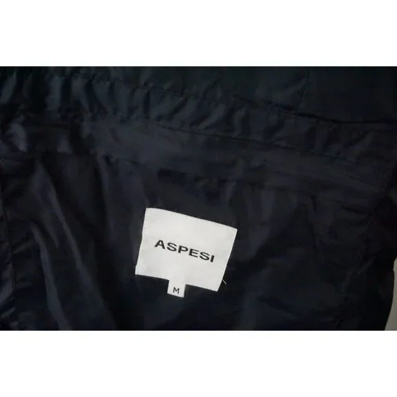 Aspesi Navy Pinstriped Thermore Insulated Sport Coat Jacket Sz M BRAND NEW
